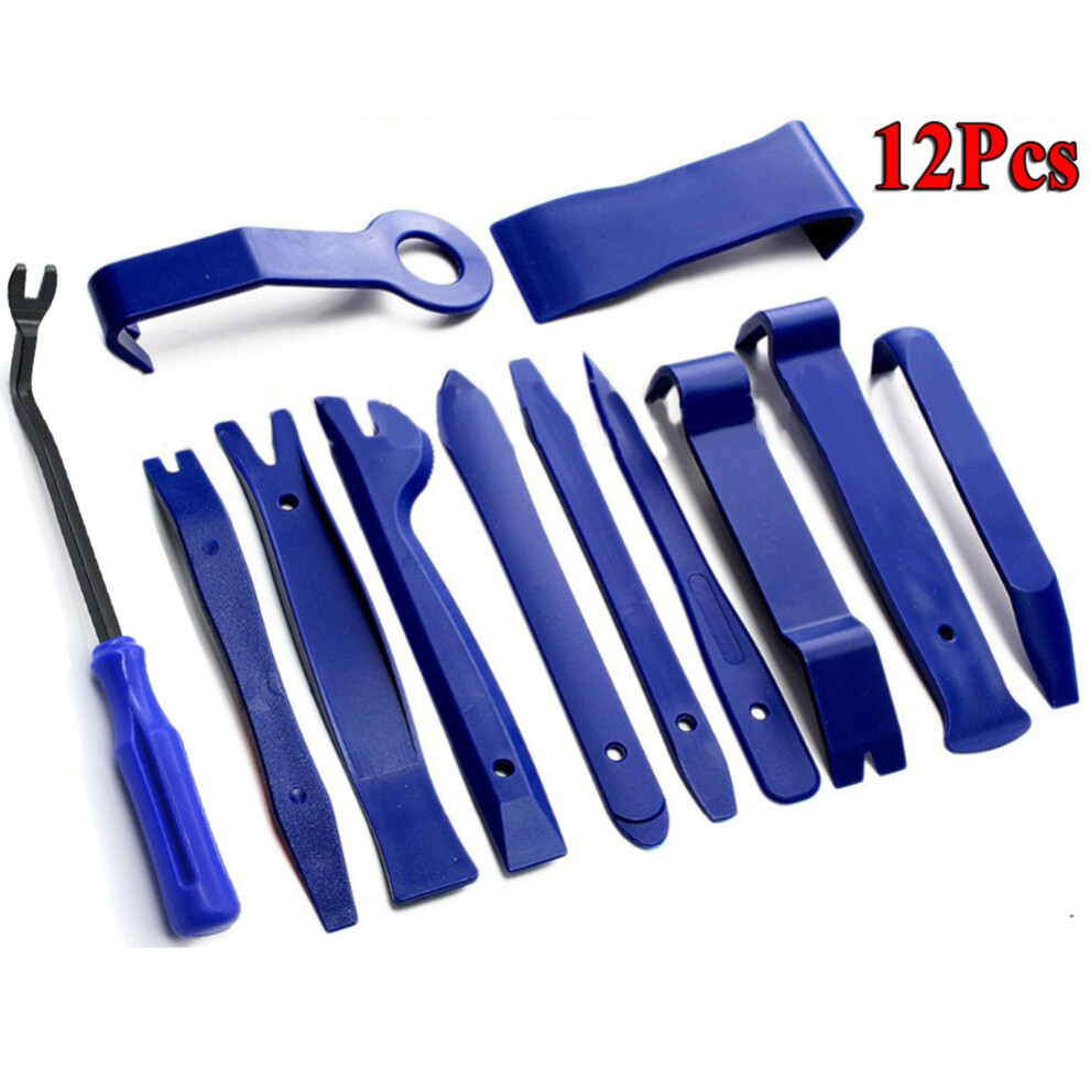 Plastic Pry Tools For Automotive Use, Fastener Pry Tool Trim Removal Tool Kit Car Panel Dashboard Radio Puller Tool Scratch Proof Lightweight 9437117397715