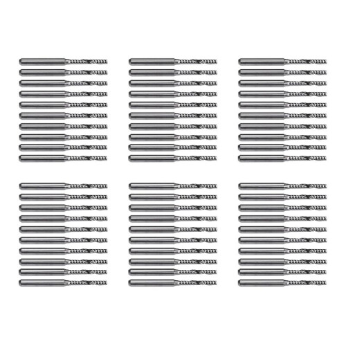 60 PCS 2mm X 15mm Carbide Single Flute End Mill Router Bit for Engraving Machine