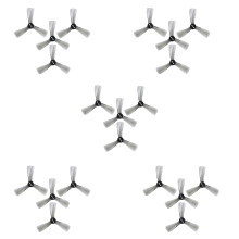 10x for Nazgul Cine 2525 2.5Inch Tri-Blade/3 Blade Propeller Prop CW CCW for FPV ProTek25 Drone Part-Gray