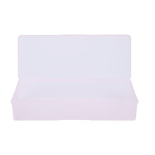 Scatola portaoggetti trasparente resistente per strumenti per nail art, artigianato e perline, organizzazione di strumenti per manicure, contenitore