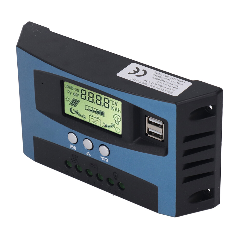 Mppt Solar Charge Controller 60A 12V/24V Dual Usb Lcd Display 8751372795217