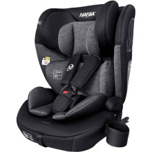 Seggiolino auto con cintura - NANIA - TORINO - Gruppo 1/2/3 - I-size - Con riduttore - Nero
