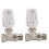 2X Válvula de Radiador Termostática de LatãO de 3/4 Polegadas Reta Tipo DN20 Válvula de Controle Automático de Temperatura Aquecimento de Piso 1