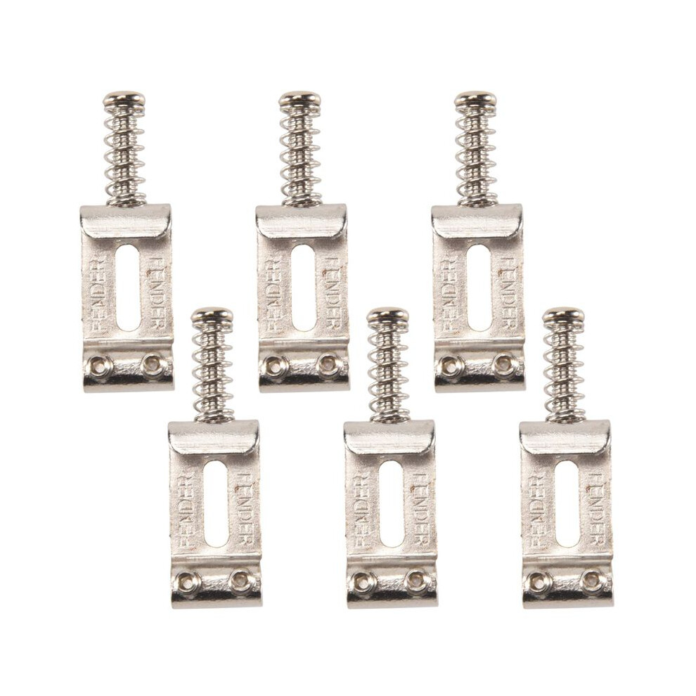6 Roller Bridge Pull String Code Electric Guitar Saddle For Stratocaster Telecaster Electric Guitar Accessories Silver 6033932686565