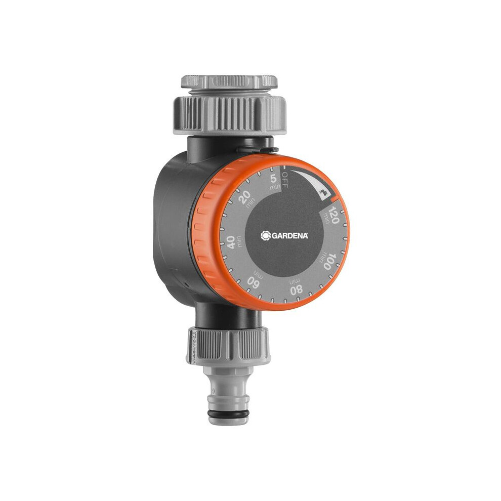 Gardena Water Timer: Automatic Timer For Faucets 26.5 Mm (3/4 Inch) Or 33.3 Mm (G1), Flexible Watering Time (5-120 Min), Easy Insertion Thanks To