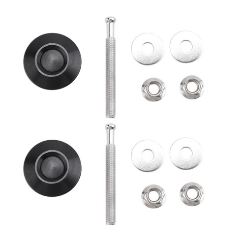 2 PCS Push Button Quick Release Hood Bonnet Pins Lock Clip Car Bumper  Kit