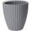 Blumentopf - GARDEN ID - Elegant - 40 x 42 cm - Für Garten, Balkone oder Innenräume - Hellgrau 1