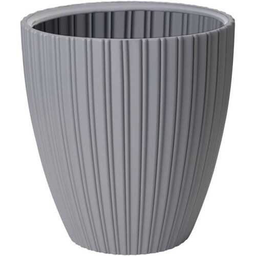 Blumentopf - GARDEN ID - Elegant - 40 x 42 cm - Für Garten, Balkone oder Innenräume - Hellgrau