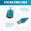 Cable de Datos de Computadora DB9 Cable Hembra VGA de 9 Pines DB9 Cable de Datos de Interfaz USB a R232 3