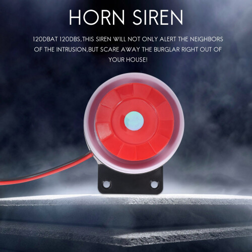 Wired  Siren for Home Security Alarm System Horn Siren 120dB 12V 1