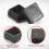 20 Pcs Plastic Square Blanking End Caps Tube Inserts 25mm x 25mm 5