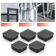 20 PçS InserçõEs de Tubo de Tampas de Tampa Quadradas de PláStico 25Mm X 25Mm