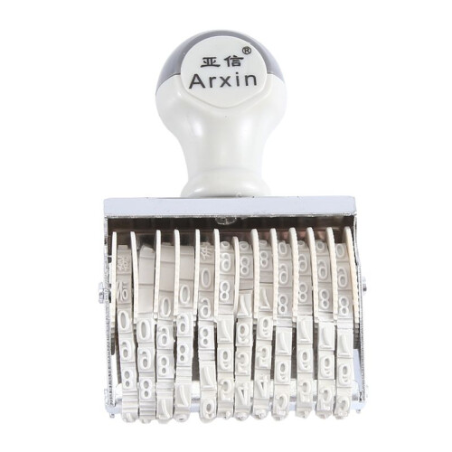 Arxin 12 Band Self Inking Rubber Stamps Numbering Machine,