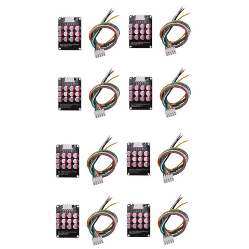 8X 4S 5A Whole Group Balancer Active BMS Board Lithium Lipo Lifepo4 Battery Equalizer  Transfer Capacitor