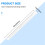 50cm Clear Plastic Measuring Long Straight Centimeter Ruler 7