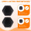 M2 Zinc Plated Nylock Nylon Insert Hex Lock Nuts Black 50pcs 6