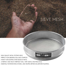 Heavy Duty Garden Riddle Sieve Mesh Soil Sift Compost Seed Tray Seed Gardening Tool-10 (2Mm)