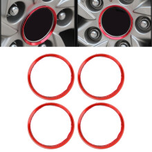 Aluminium Alloy 4PCS Wheel Hub Ring Centric Spacer for Cars Red Finish