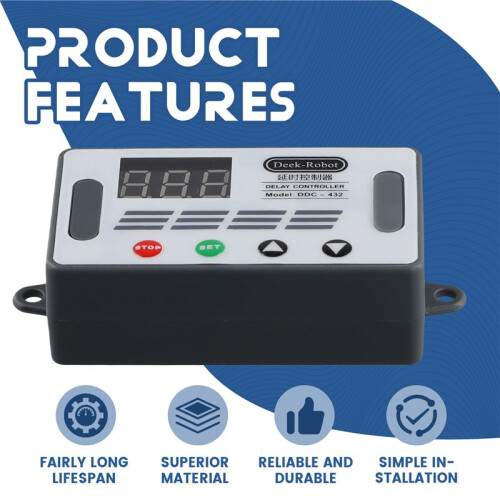 Deek-Robot DDC-432 Dual MOS LED Digital Delay Controller  Delay Relay Trigger Cycle Timer Delay  Timing Control Module 1