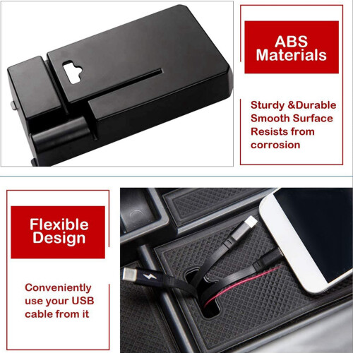 Centre Console Organizer Tray for   W205 C Class W253 GLC Class 2015-2020, Console Armrest Storage Box 2