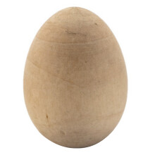 10Pcs 1.5 Inch Unpainted Wooden Eggs, Unfinished Flat Bottom Wooden Easter Eggs,Smooth Ready to Paint and Decorate