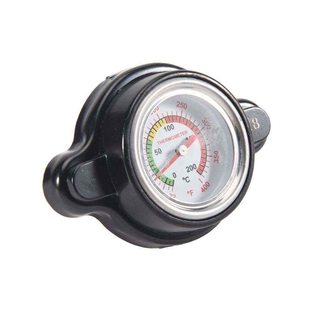 High Pressure Radiator Cap With Temperature Gauge, 1.8 Bar Radiator Cap 25.6Psi For , 6031092585414