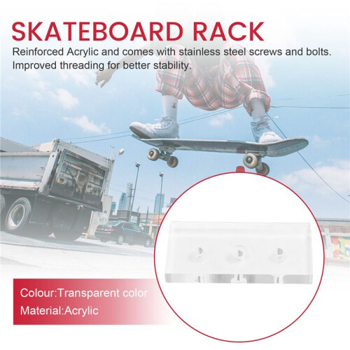 Hanger Skateboard Wall Mount Deck Display Luxury Skateboard Storage Holder Rack 1
