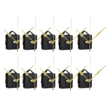 10 Stks DIY Stille Beweging Spindel Handen Muur Quartz Klok Beweging Mechanisme Reparatie Tools Deel Klok Kit