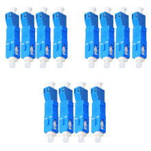 12 Pack Single Mode 9/125Um SC/UPC Male to LC/UPC Female Hybrid Optical Fiber Adapter Connector for Optical Power Meter