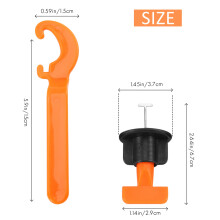 151 Pcs Flat Ceramic Level Wedges Tile Spacers Reusable Flooring Wall Tile Leveling System Leveler Locator Spacers Plier