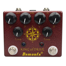 Demonfx King of Tone Overdrive Stomp Analog Based Analog Effect King of Drive Guitar Effect Pedal Accessories