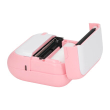 Portable Bluetooth Thermal Printer 203DPI 1000mAh Pink 8.8x8x4.4cm