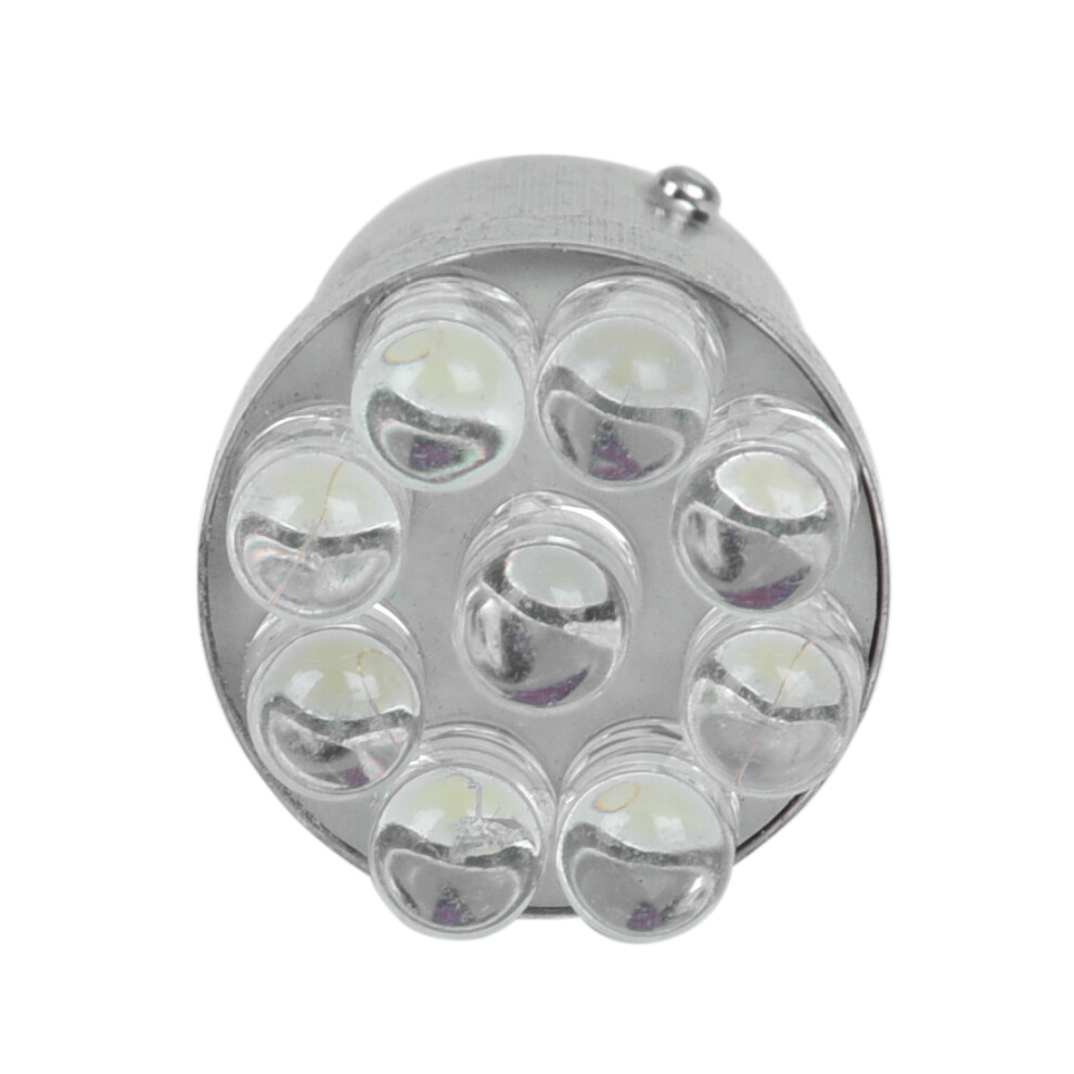 10 1156 382 1093 Ba15s P21w 9 Led Tail Stop Parking Bulb Lamp White/Light 4711628379848