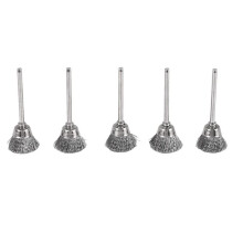 5 PCS 15 mm steel wire brush for rotary tools straight grinder
