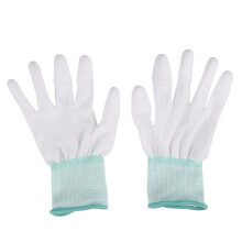 1 Paar ESD PC Computer Werken Antislip Antislip Antistatische Witte Handschoenen Nieuw