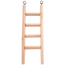 Parrots Playground,Natural Wooden Perch Gym Stand Parakeet Ladders with Feeder Cups and Toys Exercise