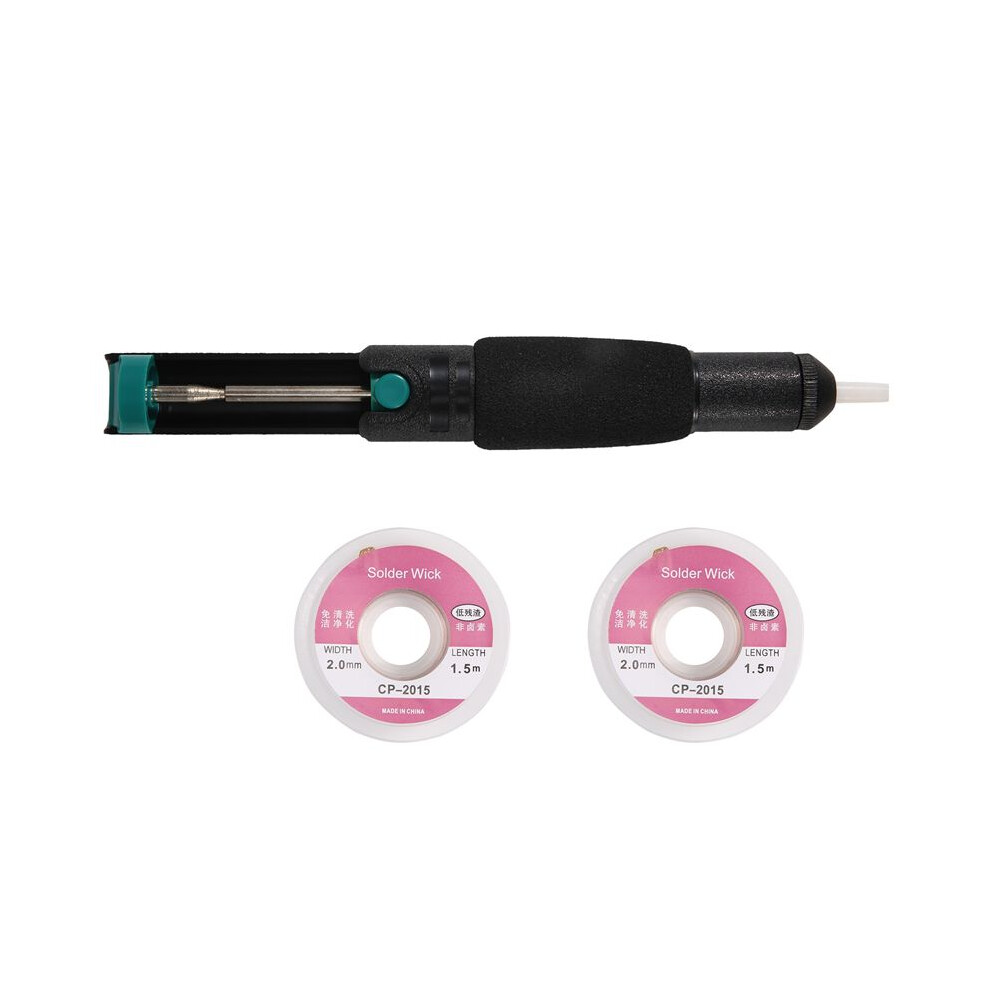 Solder Wick & Desoldering Pump Solder Sucker & Desoldering Wick 2Pcs Solder Braid (2Mm Width, 1.5M Length) 4713933431174