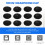 Fasdga 100 Pcs Black Sponge Earbud Headphone Cap Ear Pads Cover Replacement 4