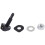 2 pcs Black Plastic Car Front Window Windshield Washer Spray Nozzle For  Pair 6
