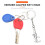 Useful  Vernier Caliper Tool Pendant Slider Slides Keyring Key Chain 10CM 3