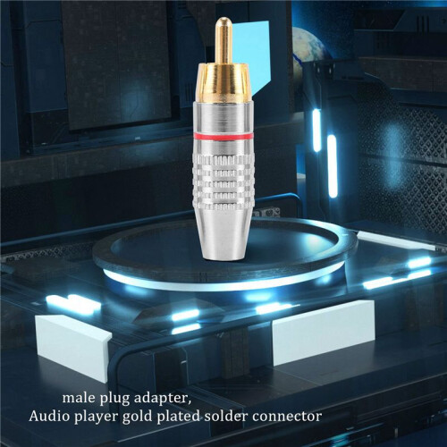 Cinch-Steckeradapter, Vergoldeter Audio-Phono-LöTanschluss, High-End - 6Er-Pack, Silber 1