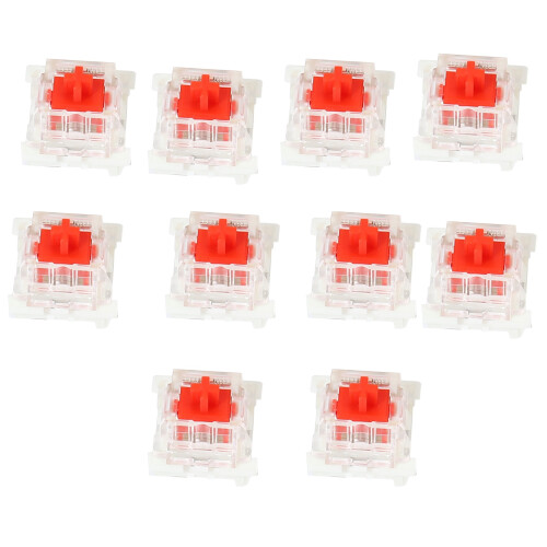 10Pcs Plastic For  Red 3 Pin MX RGB Mechanical  Keyboard Replacement
