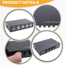 Nieuwste 4-Poorts USB-Printerscanner Delen Share Splitter Box Hub