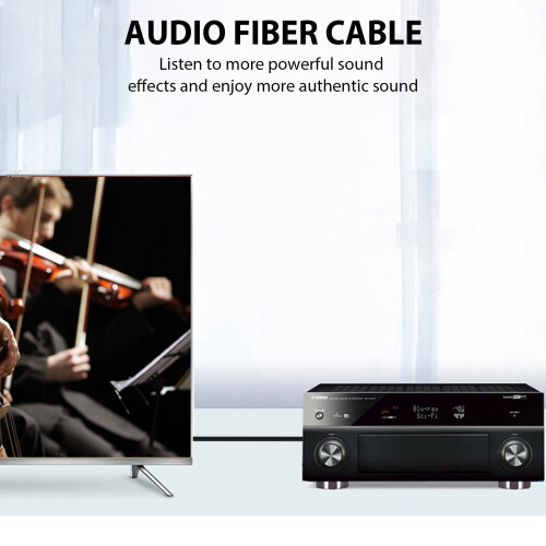 2M  3.5mm Plug Digital Optical Audio Cable SPDIF Optical Fiber 2