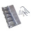 5 Strings Bass Bridge Tailpiece Bridge for Bass Guitar 5 Stringed Inst 1