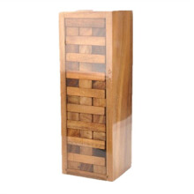 Juego de Torre Giratoria de Madera: Perfecto para Juegos de Fiesta, Juegos Al Aire Libre para Adultos y Familia, Juegos CláSicos de Bloques