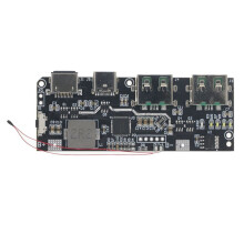 QC4.0 QC3.0 LED Dubbele USB 5V 4,5A 22,5W Micro/Type-C USB Mobiele Power Bank 18650 Oplaadmodule Temperatuurbescherming,B