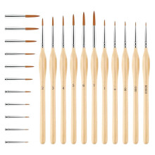 11 Piece Painting Brushes Detail Brushes Set Fine Tip Brushes for Detail Model Brushes for Crafts