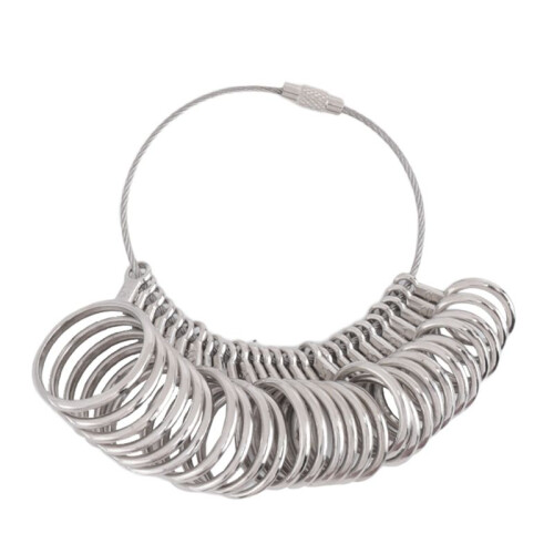 3St Ring Sizer MäTverktygssats, RingmäTare med Finger Sizer Dorn Ring Sizer för Smycken StorleksmäTning 1
