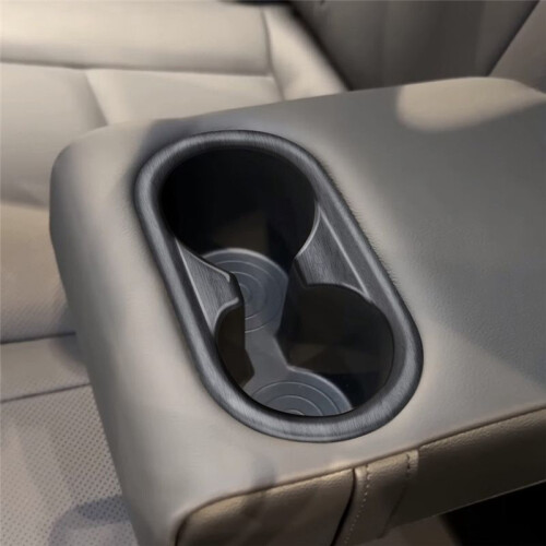 Car Rear Back  Water Cup Holder Panel Trim Frame for   2024+ Car Interior Accessories B 2